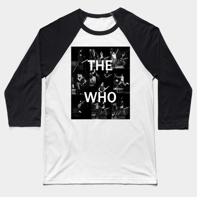 The Who Live 1978 #1 Baseball T-Shirt by Concert Teez